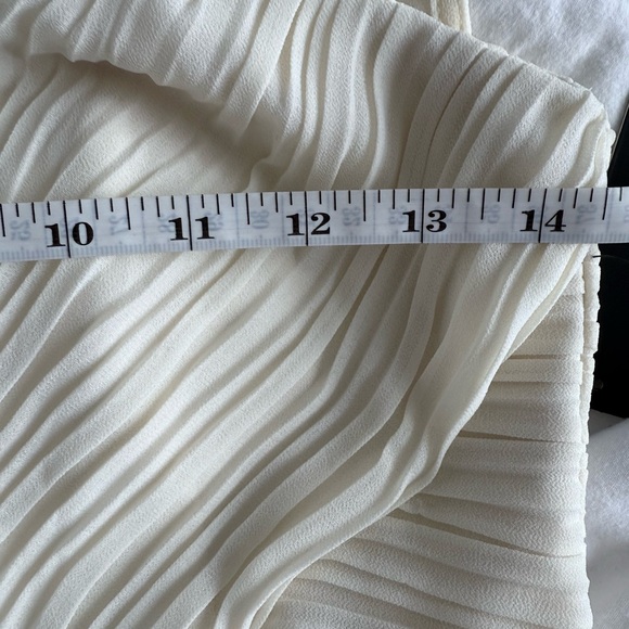 NWT Lulus Some Type of Sway Cream Chiffon Sleeveless Maxi Formal Dress Gown XS - Picture 8 of 9